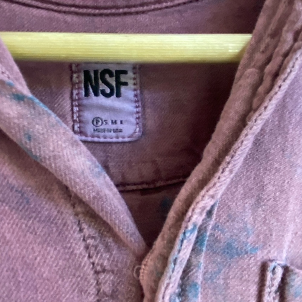 NSF Distressed Button Up - Picture 4 of 6